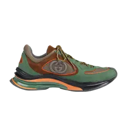 Кроссовки Gucci Run Sneaker, цвет Green Brown 749785 aab62 3142 | green brown
