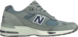 Кроссовки высокие New Balance 991 Made in England, серый/зеленый m991ngn | grey