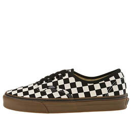 Кроссовки authentic 'checkerboard - black gum' Vans, черный vn0004mkibb | black