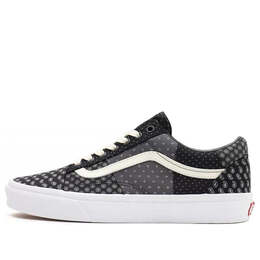 Кроссовки old skool 'tie print patchwork' Vans, черный vn0a3wkt9xj | black/white