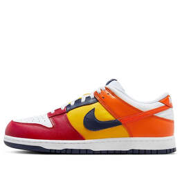 Кроссовки dunk low 'what the dunk co.jp' Nike, синий ib2051-400 | midnight navy/varsity maize-varsity red-neutral grey-varsity royal-orange blaze