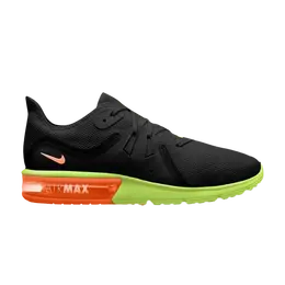 Кроссовки Nike Air Max Sequent 3 'Black Orange Volt', черный 921694 012 | black