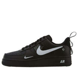 Кроссовки air force 1 '07 lv8 'overbranding' Nike, черный aj7747-001 | black/white-tour yellow