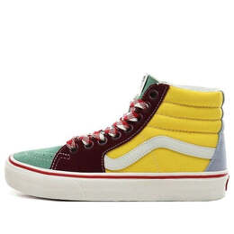 Кроссовки sk8-hi frayed laces 'creme de menthe' Vans, желтый vn0a4bv6xk7 | yellow/green/red