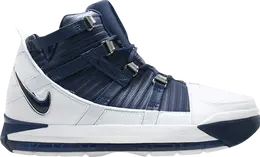 Лимитированные кроссовки Nike Zoom LeBron 3 'Midnight Navy' Sample, белый 312147 141 s | white
