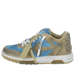 Кроссовки out of office low-top sneakers 'blue olive green' Off-White, синий omia189s22lea0084061 | blue/olive green