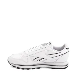 Кроссовки Mens Reebok Classic Leather Clip Athletic Shoe, белый/черный 481192 | white/black