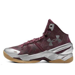 Кроссовки curry 2 retro 'domaine curry' Under Armour, красный 3026052-601 | deep red/metallic silver