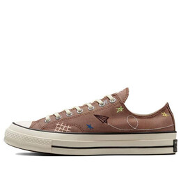 Кроссовки chuck 70 low 'cowboy embroidery' Converse, оранжевый a03665c | burnt orange/egret/black