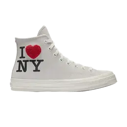 Кроссовки Converse Chuck 70 Hi Top 'I Love NY', белый 161186c | white