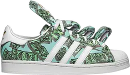 Adidas Кроссовки Jeremy Scott x Superstar 'Money', зеленый hp6596 | green