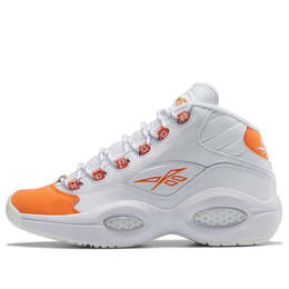 Кроссовки question mid 'orange toe' 2023 Reebok, белый hr1049 | white/orange