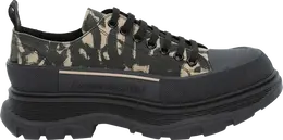 Кроссовки Alexander McQueen Tread Slick Lace-Up Graffiti - Black Beige, черный 705668 w4tg5 9787 | black