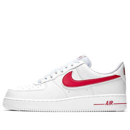 Кроссовки air force 1 low '07 3 'gym red' Nike, белый ao2423-102 | white/red