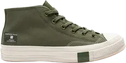 Кроссовки Converse Undefeated x Chuck 70 Mid Chive Parchment, зеленый a02143c | green