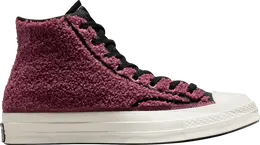 Кроссовки Converse Chuck 70 High Sherpa - Shadowberry, розовый 172007c | pink