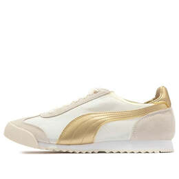 Кроссовки roma og nylon 'metallic - whisper white team gold' Puma, белый 390635-02 | white/cream/gold