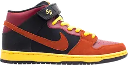 Кроссовки Nike Dunk Mid SB 'Ostrich', красный 314383680 | red