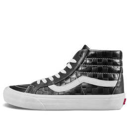 Кроссовки sk8-hi reissue 6 'checkerboard embossed - black' Vans, черный vn0a4bvgxku | black