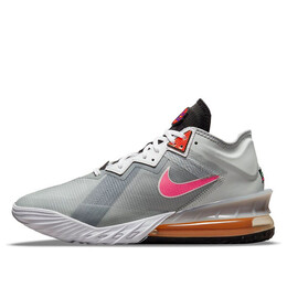 Кроссовки space jam x lebron 18 low ep 'bugs x marvin' Nike, серый cv7564-005 | light smoke grey/sunset pulse/black/white/dutch green