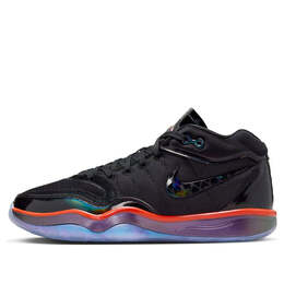Кроссовки air zoom gt hustle 2 'greater than ever' Nike, черный fv4137-001 | black/black/multi/color/picante red/anthracite