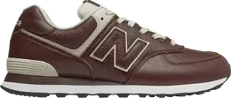 Кроссовки New Balance 574 Leather 'Dark Brown', коричневый ml574lpb | brown