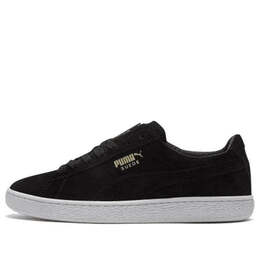 Кроссовки suede classic metal badge 'black white' Puma, черный 370081-01 | black/white
