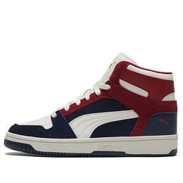 Кроссовки rebound sd dark blue/white/red mid casual board shoes Puma, синий 370219-04 | dark blue/white/red/black