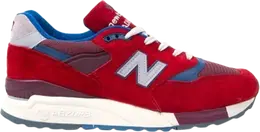 Лимитированные кроссовки New Balance J.Crew x 998 'Burgundy', красный m998jl2 | red