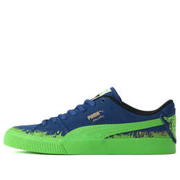 Кроссовки suede skate x hirotton 'blue green' Puma, синий 389991-01 | blue/green