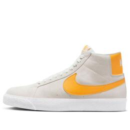 Кроссовки sb zoom blazer mid 'summit white laser orange' Nike, белый 864349-110 | summit white/laser orange-summit white-white-gum yellow