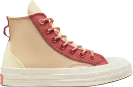 Кроссовки Converse Chuck 70 High Colorblock Overlay - Rhubarb Pie, коричневый a05128c | brown