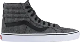 Кеды Vans Sk8-Hi Reissue Hi Oversized Herringbone, черный vn0a2xsbu4j | black
