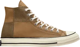 Кроссовки Converse Chuck 70 High Houndstooth Patchwork, коричневый a03278c | brown