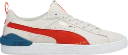 Кроссовки Puma Suede Bloc Pristine Cherry Tomato, кремовый 381183 05 | cream
