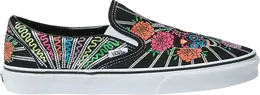 Кроссовки Vans Classic Slip-On Dia De Los Muertos - Floral, черный vn0a5jmhbmw | black