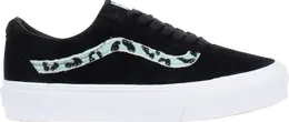Кеды Vans Old Skool VLT LX Velvet Animal - Mint Leopard, черный vn0a4bvfa5q | black