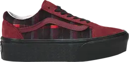 Кроссовки Vans Old Skool Stackform Velvet Plaid, красный vn0a7q5m02y | red