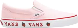 Кеды Vans Classic Slip-On Sidewall Print - Strawberry, розовый vn0a33tb44l | pink