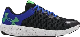 Кроссовки Under Armour Charged Pursuit 2 Big Logo Speckle - Black Blue Green, черный 3025249 001 | black