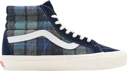 Кеды Vans Pendleton x Sk8-Hi 38 DX Anaheim Factory - Beach Boy Plaid, синий vn0a38gf9gs | blue