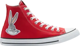 Кроссовки Converse Looney Tunes x Chuck Taylor All Star High 80th Anniversary - Bugs Bunny Patch, красный 169224c | red