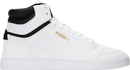 Кроссовки Puma Shuffle Mid WTR White Black Team Gold, белый 385551 01 | white