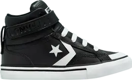 Кроссовки Converse Pro Blaze Strap Leather High PS Black White, черный a01074c | black