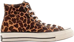 Кроссовки Converse Chuck 70 Hi Pony Hair Pack - Cheetah, коричневый 164590c | brown