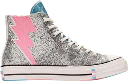 Кроссовки Converse Chuck 70 Hi Pride Shimmering Silver, серебряный 165723c | silver