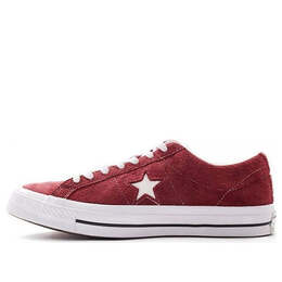 Кроссовки one star suede ox 'deep bourdeaux' Converse, красный 158370c | wine red/white