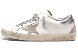 Мужские кроссовки Golden Goose SuperStar, белый/серебряный gcoms590.w77
