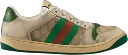 Кроссовки Gucci GG Screener Distressed GG Canvas, тан 546551 9y920 9666 | gg canvas