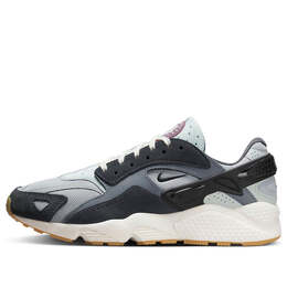 Кроссовки air huarache runner 'light smoke grey' Nike, серый fj0709-001 | light smoke grey/black/metallic silver